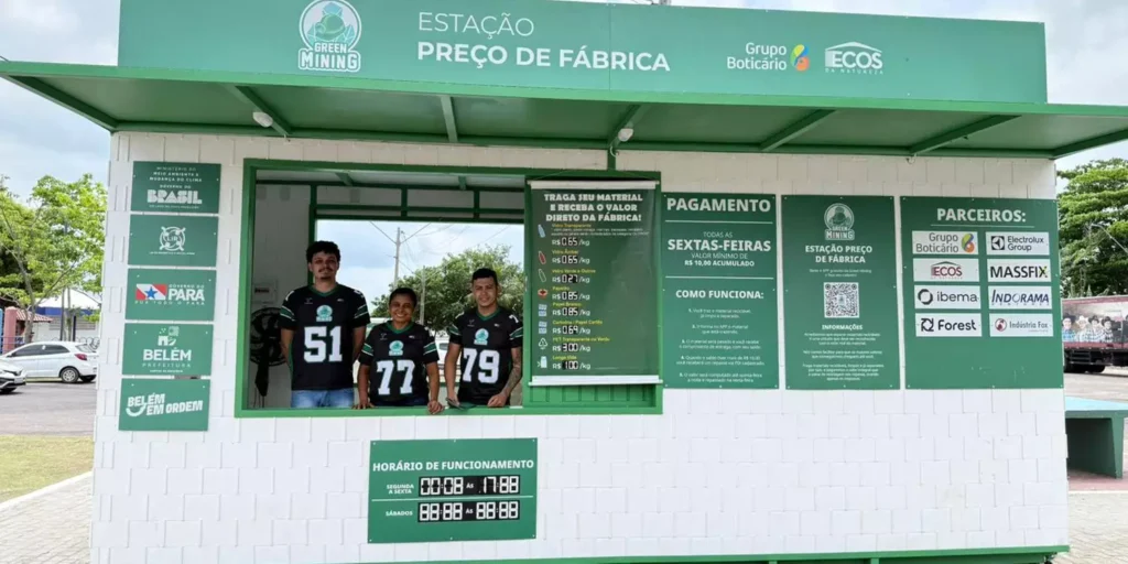 Belém ganha ponto de coleta que paga Pix por recicláveis durante a COP 30