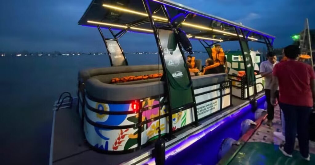 Belém recebe primeiro barco movido a hidrogênio da América Latina para coleta de recicláveis nas ilhas