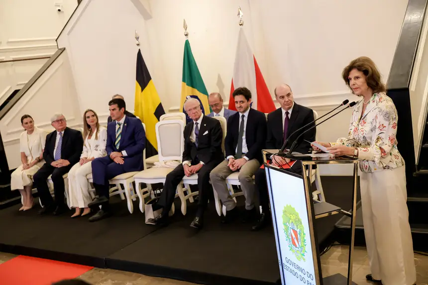 COP 30: Rainha Sílvia da Suécia firma parceria para ampliar proteção à infância no Marajó