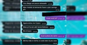 Mulher é mantida trancada em carro pelo marido e pede ajuda pelo WhatsApp: “Ele é doido”