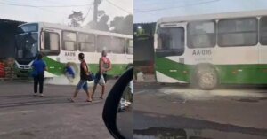 Princípio de incêndio é registrado em ônibus na Ceasa, em Belém