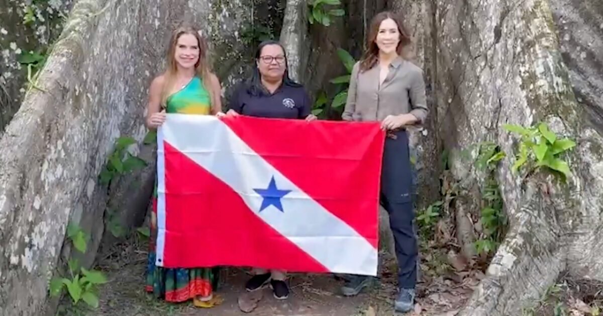 Rainha Mary da Dinamarca visita Ilha do Combu durante a COP30 e participa de atividades com ribeirinhos