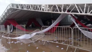 SP: Uma pessoa morre e 40 se ferem em queda de estrutura durante festa