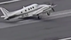 Aeronave tomba durante pouso no Aeroporto da Pampulha; vídeo