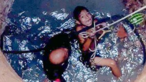 PM salva criança que caiu no poço em Santana do Araguaia