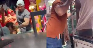 Pancadaria no centro comercial de Belém termina com idoso violentamente agredido