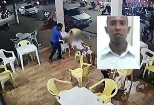 Vítima é morta com golpe de facão pelas costas, quando sentada em cadeira de bar
