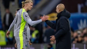 "Tudo bem". Haaland responde a Guardiola com fotografia da balança