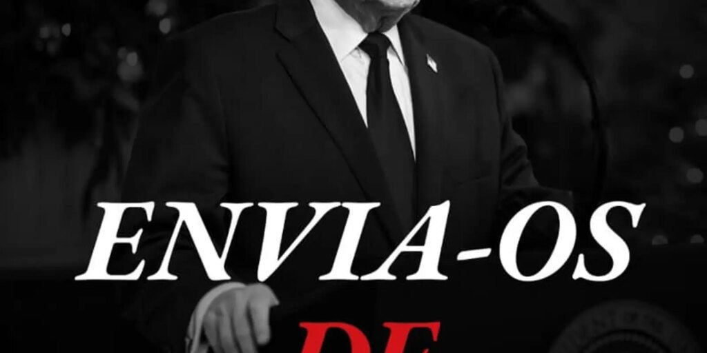 Postagem do Departamento de Estado dos EUA em Português Ameaça Imigrantes 383 trump imigrantes